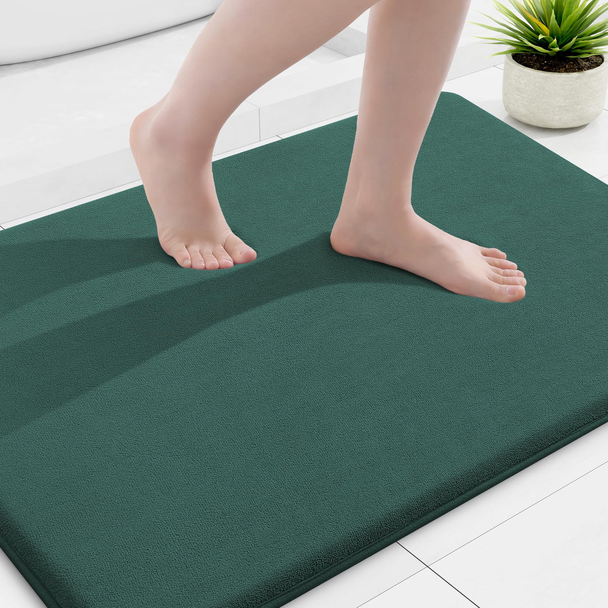 Smiry Memory Foam Bath Mat 30x20, Extra Soft and Absorbent Bathroom Rugs