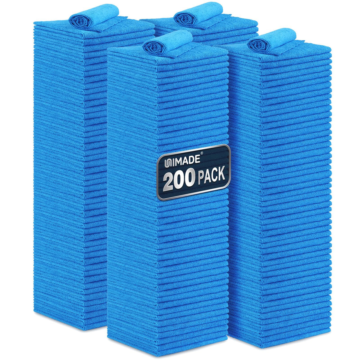 UNIMADE Shop Towels, 100 Pack Commercial Grade Work Rags Microfiber Towel