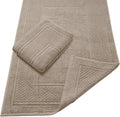 Avalon Towels Grey Bath Mat - 100% Cotton Set of 2 Absorbent Bathmat - Bathroom Mats Quick Dry Bath Mats for Bathrooms (22x34 Inches)