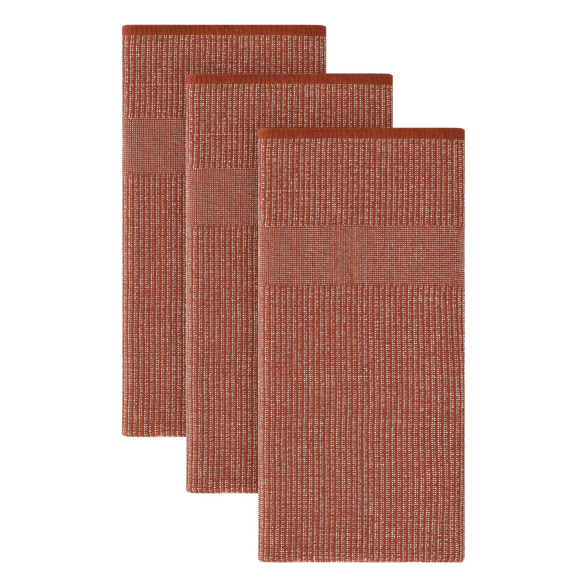 Homaxy 380 GSM Cotton Premium Kitchen Towels 6 Pack, 18"x 28", Khaki