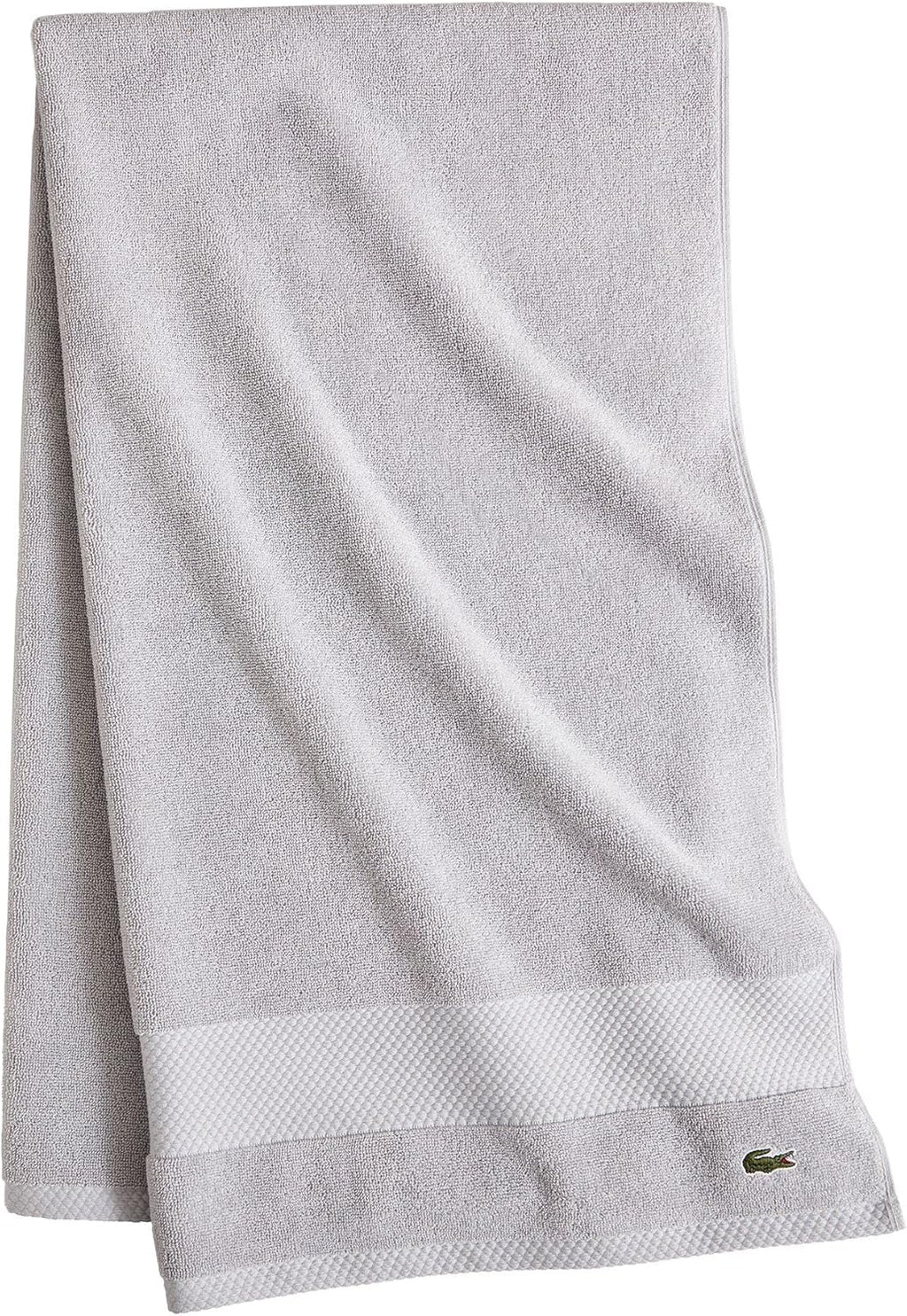 Lacoste Heritage 100% Supima Cotton Bath Towel 30" x 54", Micro Chip