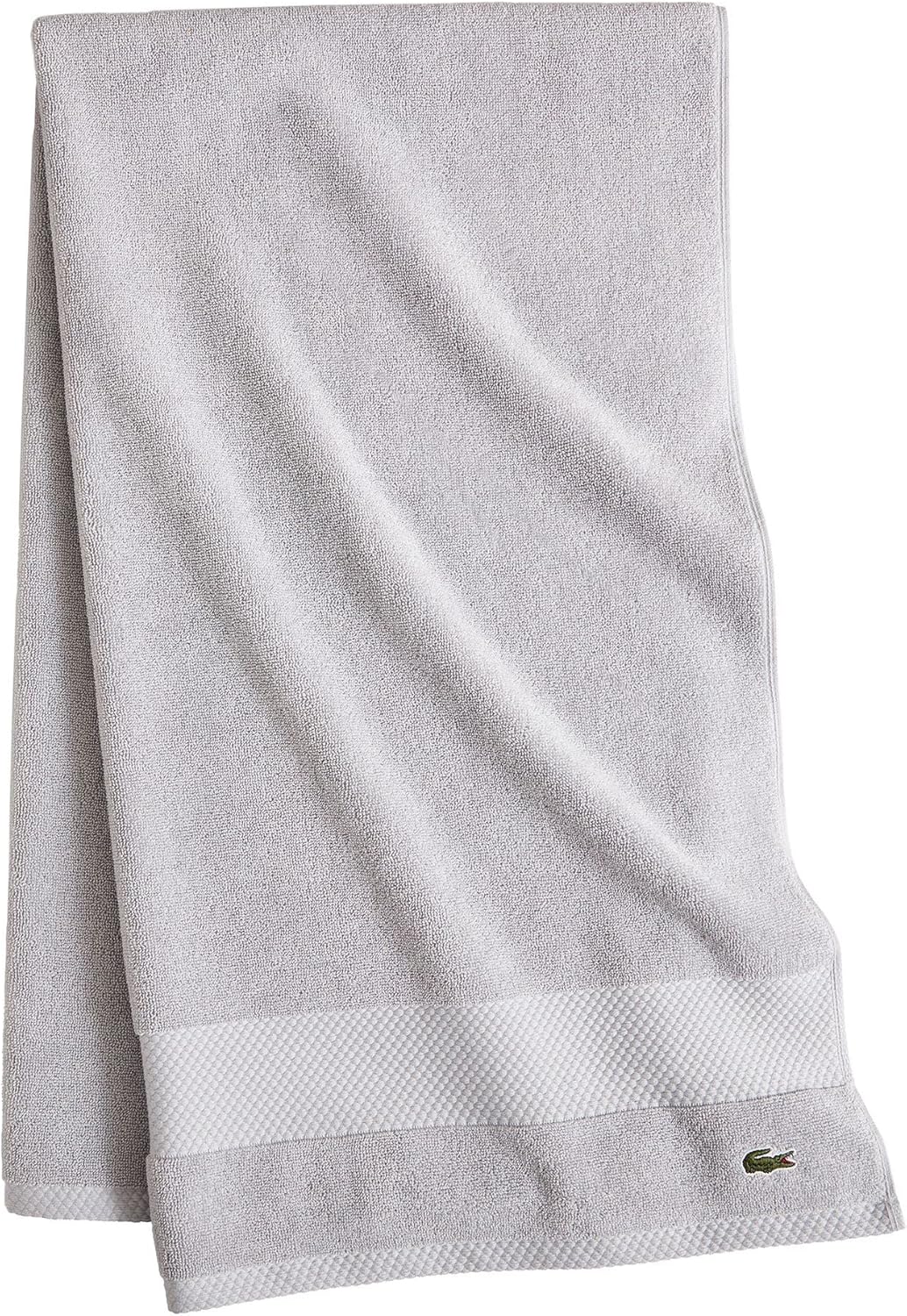 Lacoste Heritage 100% Supima Cotton Bath Towel 30" x 54", Micro Chip