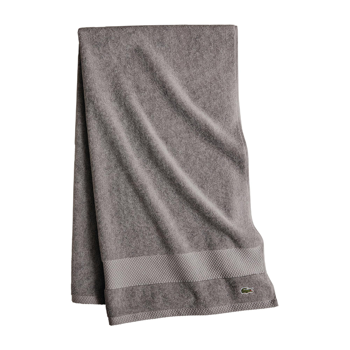 Lacoste Heritage 100% Supima Cotton Bath Towel 30" x 54", Micro Chip