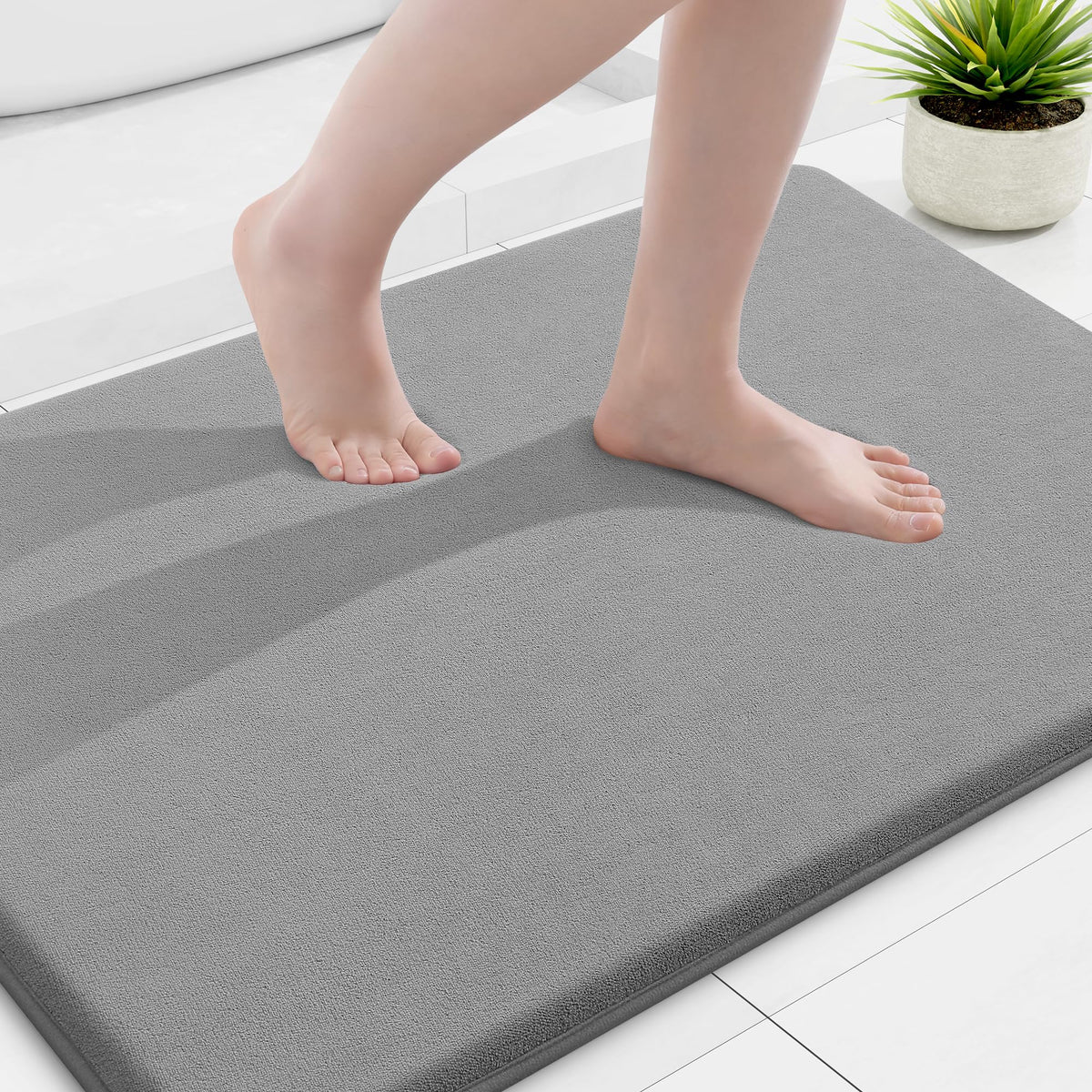 Smiry Memory Foam Bath Mat 30x20, Extra Soft and Absorbent Bathroom Rugs