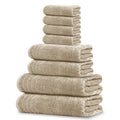 Tens Towels 8 Piece Towel Set, 2 XL Bath, 2 Hand, 4 Washcloth, Dark Grey