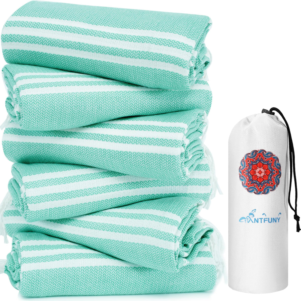 Turkish Beach Towels Vacation Essentials Quick Dry Sand Free Soft Absorbent Adult Oversized Bath Pool Swim Long Towel Lightweight Thin Fast Drying Over The Chair Towel Sand Repellent Anti Yellow