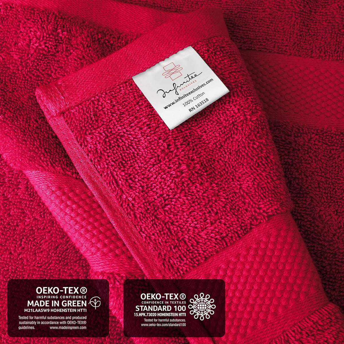 Infinitee Xclusives Bath Sheets Extra Large - 2 Pack - 600 GSM |35" x 70"|