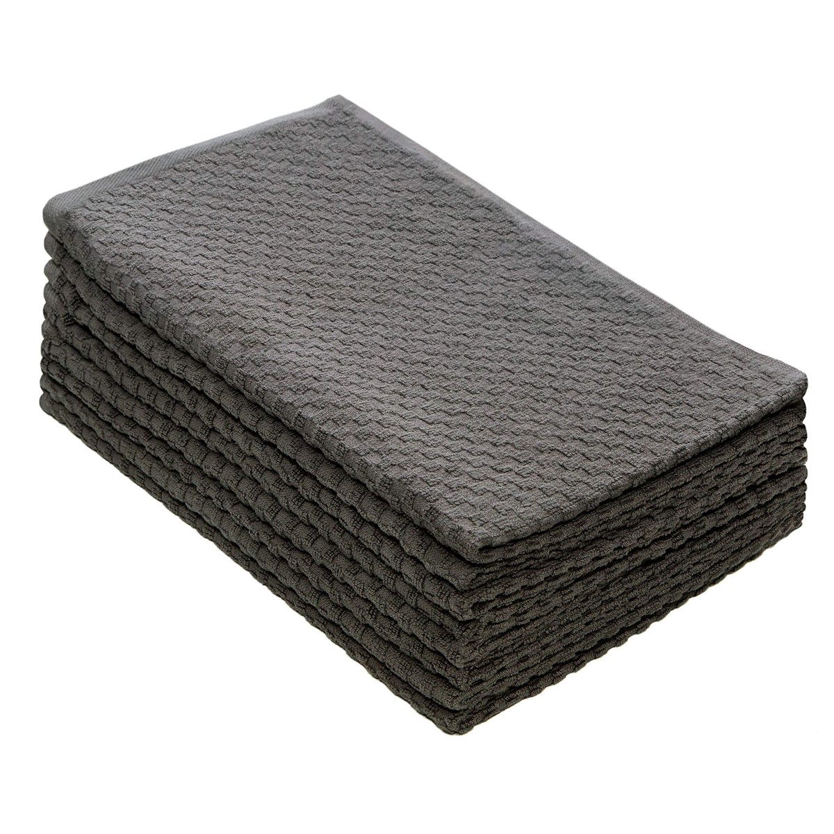 COTTON CRAFT Amazing Kitchen Towel - 12 Pack 100% Cotton Waffle Terry Towel