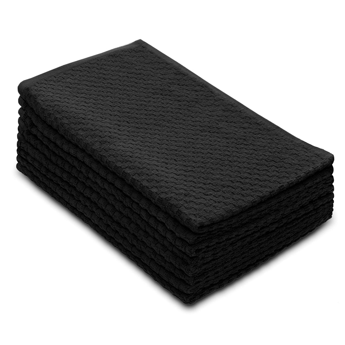 COTTON CRAFT Amazing Kitchen Towel - 12 Pack 100% Cotton Waffle Terry Towel