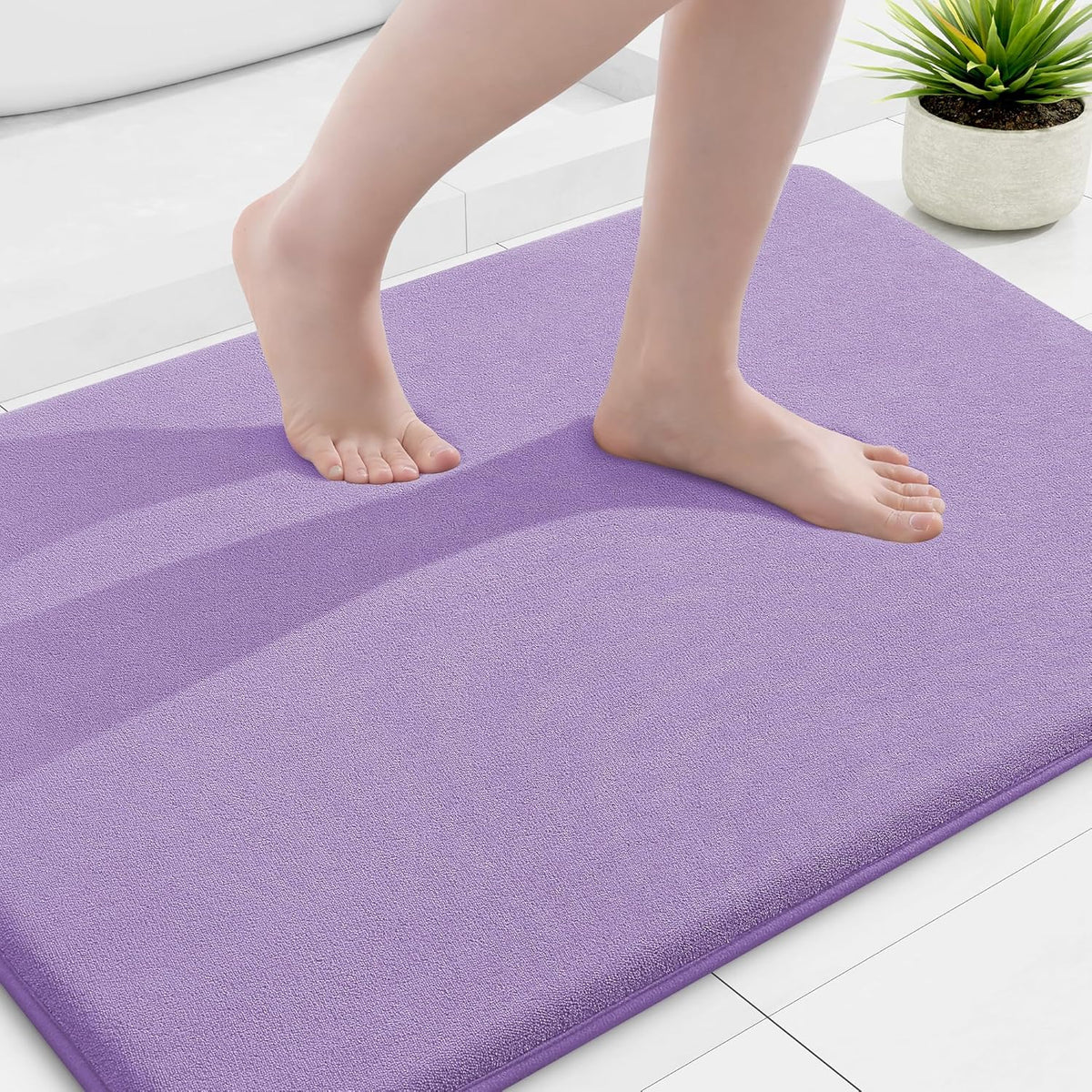 Smiry Memory Foam Bath Mat 30x20, Extra Soft and Absorbent Bathroom Rugs
