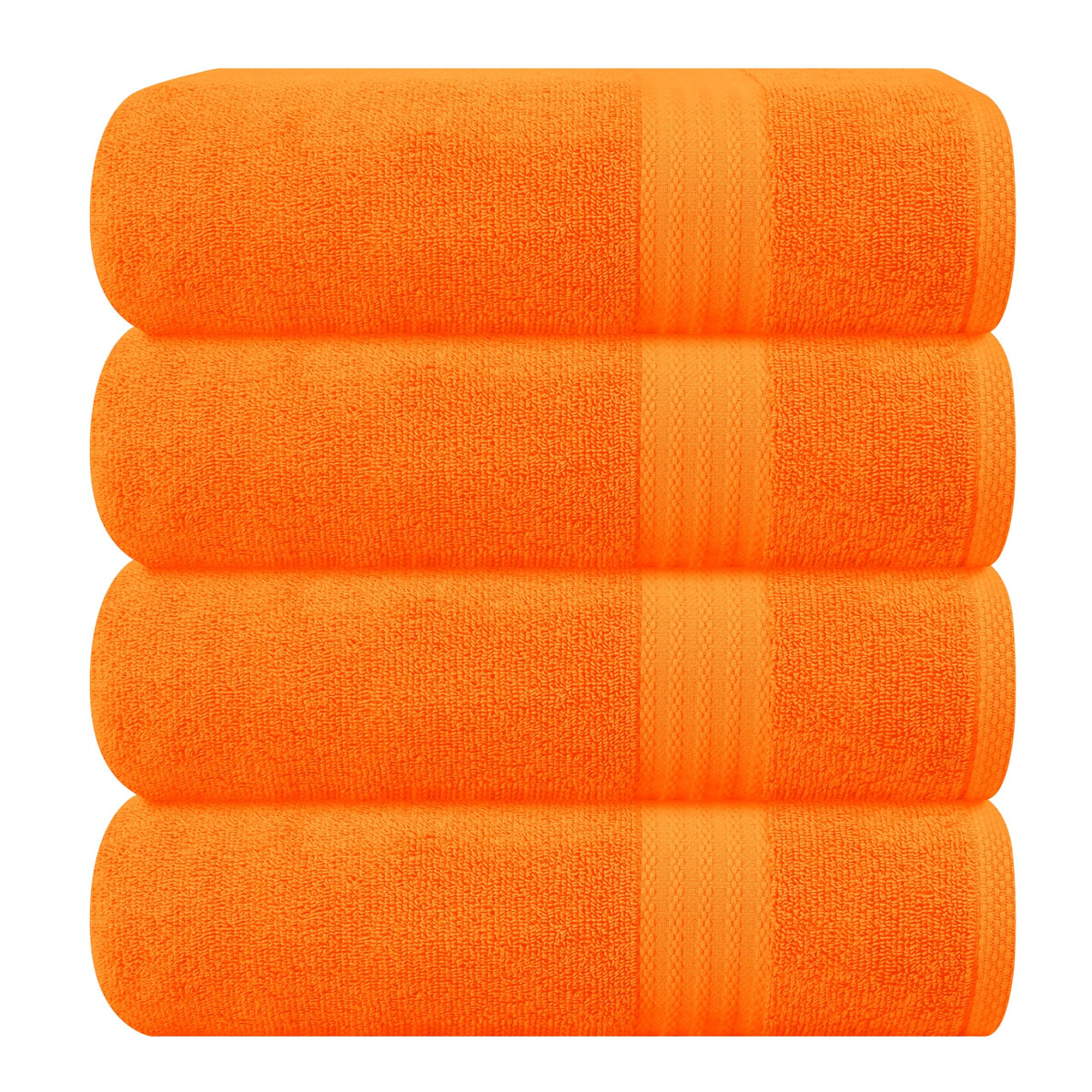 GLAMBURG Ultra Soft 8-Piece Towel Set - 100% Pure Ringspun Cotton, Contains 2 Oversized Bath Towels 27x54, 2 Hand Towels 16x28, 4 Wash Cloths 13x13 - Ideal for Everyday use, Hotel & Spa - Black
