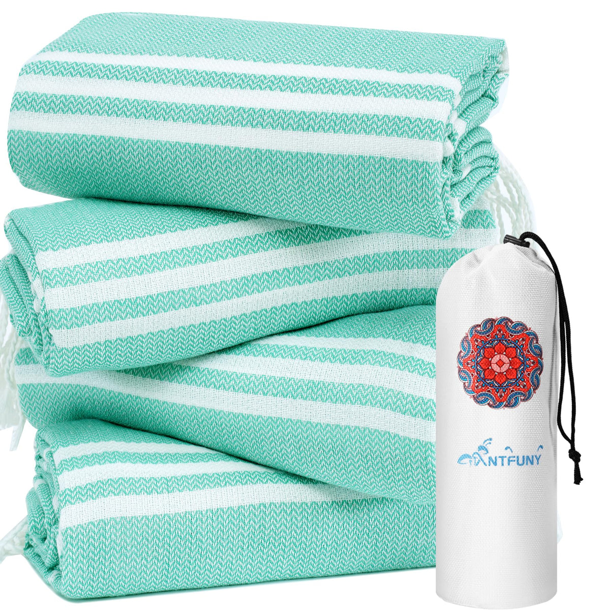 Turkish Beach Towels Vacation Essentials Quick Dry Sand Free Soft Absorbent Adult Oversized Bath Pool Swim Long Towel Lightweight Thin Fast Drying Over The Chair Towel Sand Repellent Anti Yellow