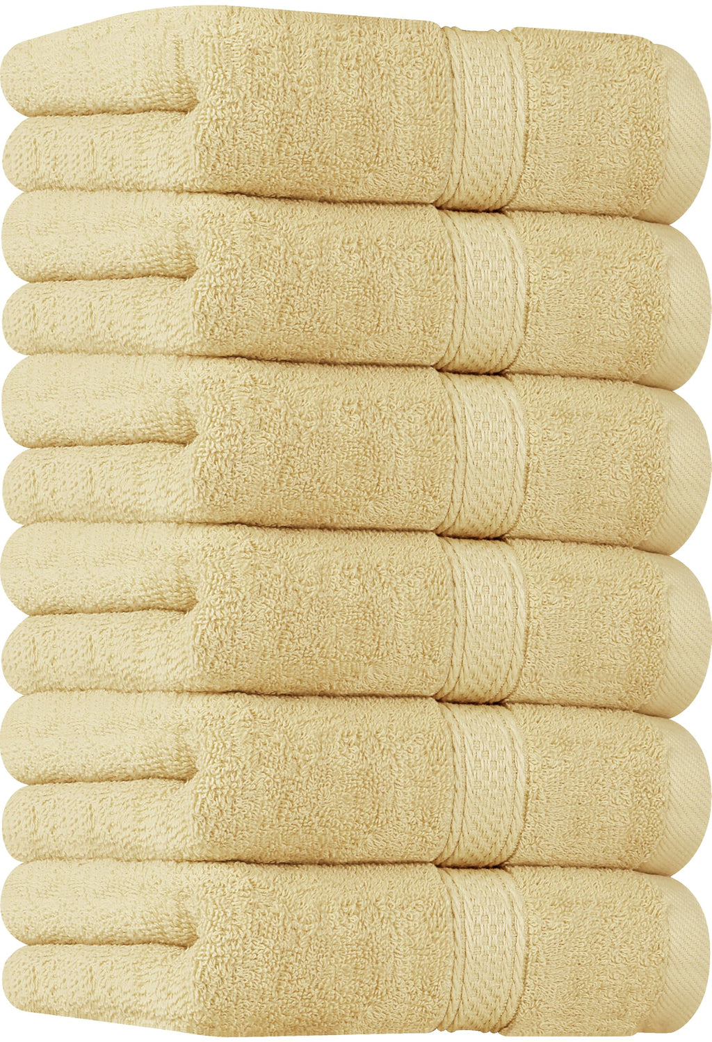 Utopia Towels 6 Pack Premium Hand Towels, 16x28 in, 600 GSM Cotton, Grey