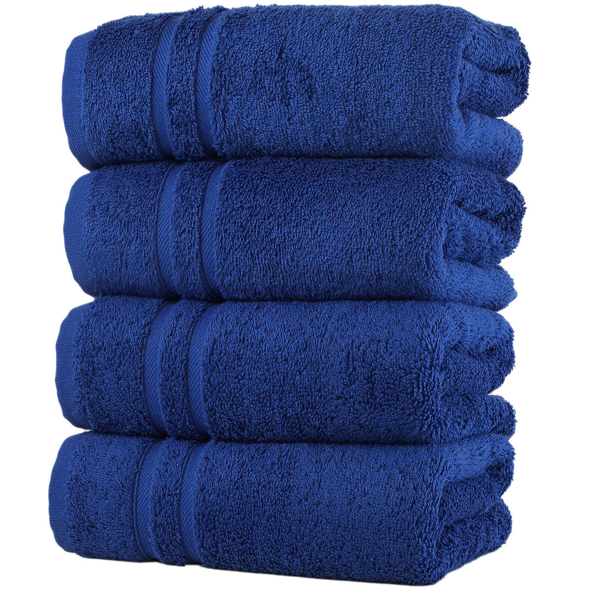Hawmam Linen White Bath Towels 4 Pack 27 x 54 Inches 100% Turkish Cotton Soft Lightweight and Highly Absorbent Quick Drying Towels, Premium Quality Perfect for Daily Use