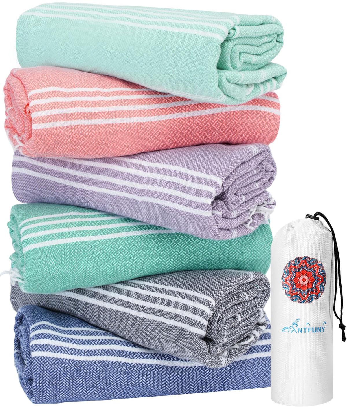 Turkish Beach Towels Vacation Essentials Quick Dry Sand Free Soft Absorbent Adult Oversized Bath Pool Swim Long Towel Lightweight Thin Fast Drying Over The Chair Towel Sand Repellent Anti Yellow