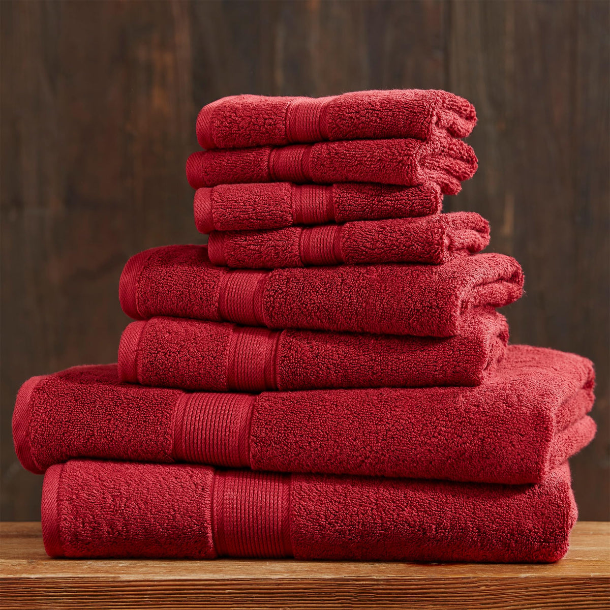 Madison Park 800GSM 100% Cotton Bathroom Bath Towel Set of 8, Light Blue