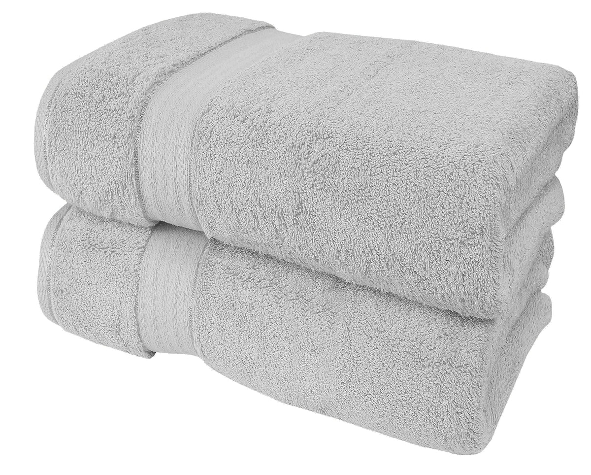 GLAMBURG Ultra Soft 8-Piece Towel Set - 100% Pure Ringspun Cotton, Contains 2 Oversized Bath Towels 27x54, 2 Hand Towels 16x28, 4 Wash Cloths 13x13 - Ideal for Everyday use, Hotel & Spa - Navy Blue