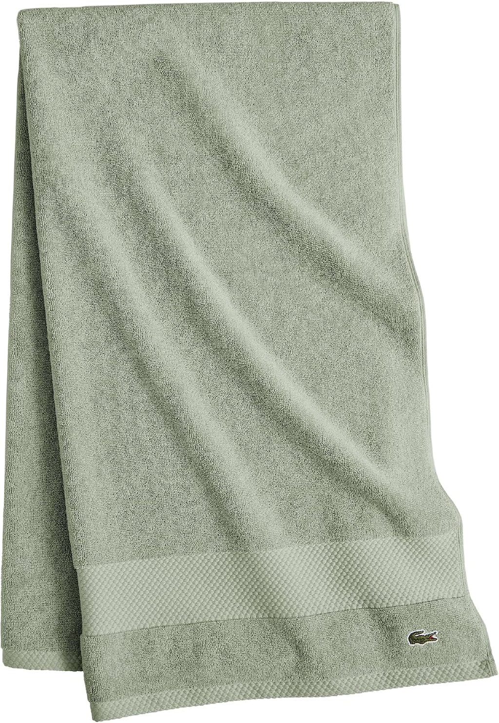 Lacoste Heritage 100% Supima Cotton Bath Towel 30" x 54", Aloe