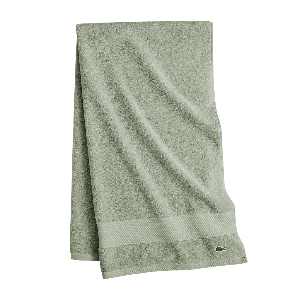Lacoste Heritage 100% Supima Cotton Bath Towel 30" x 54", Micro Chip
