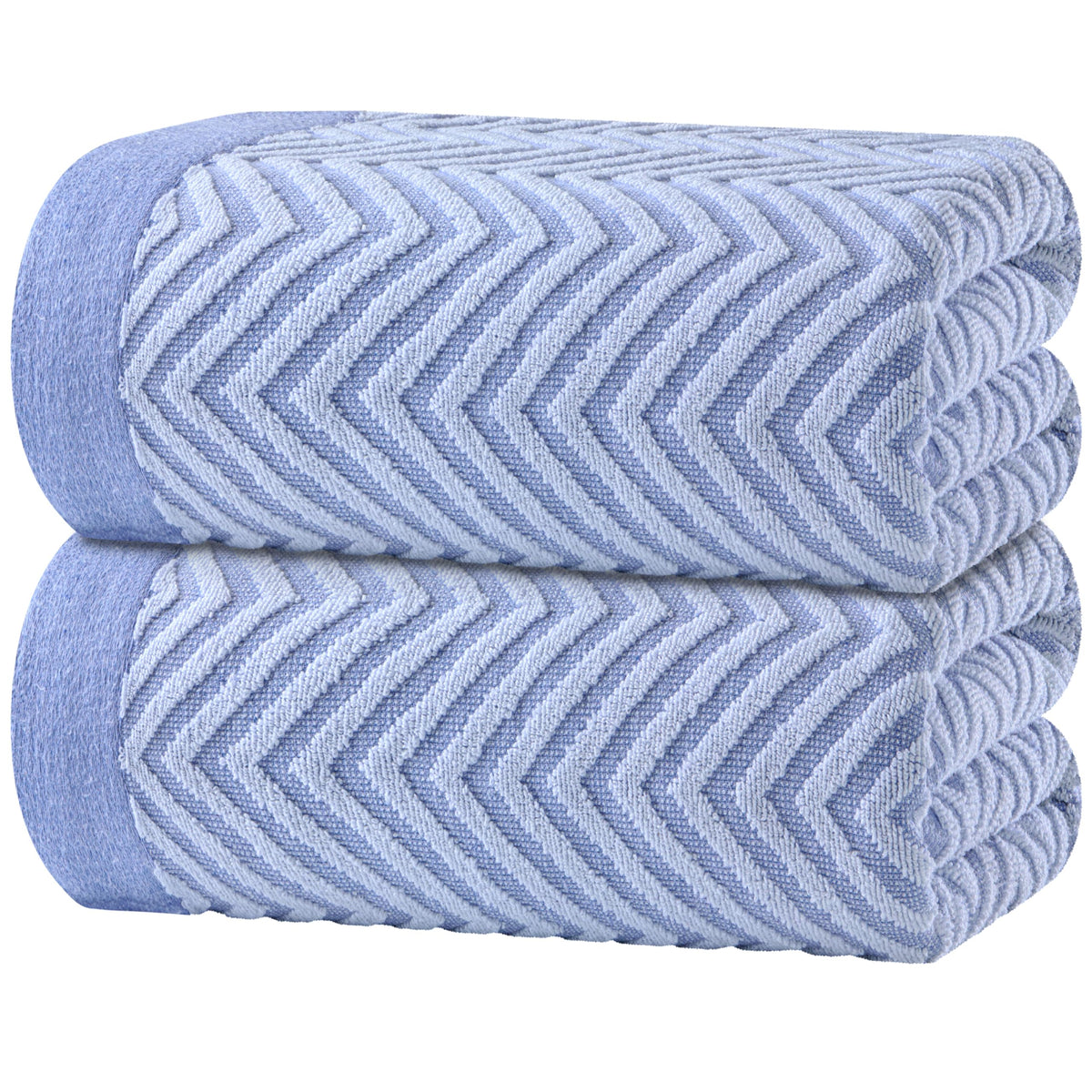 White Classic Beach Towels Oversized Cabana Stripe Cotton Bath Towel Large - Luxury Plush Thick Hotel Swim Pool Towels for Adults Super Absorbent Quick Dry - 35x70 Beige [2 Pack]
