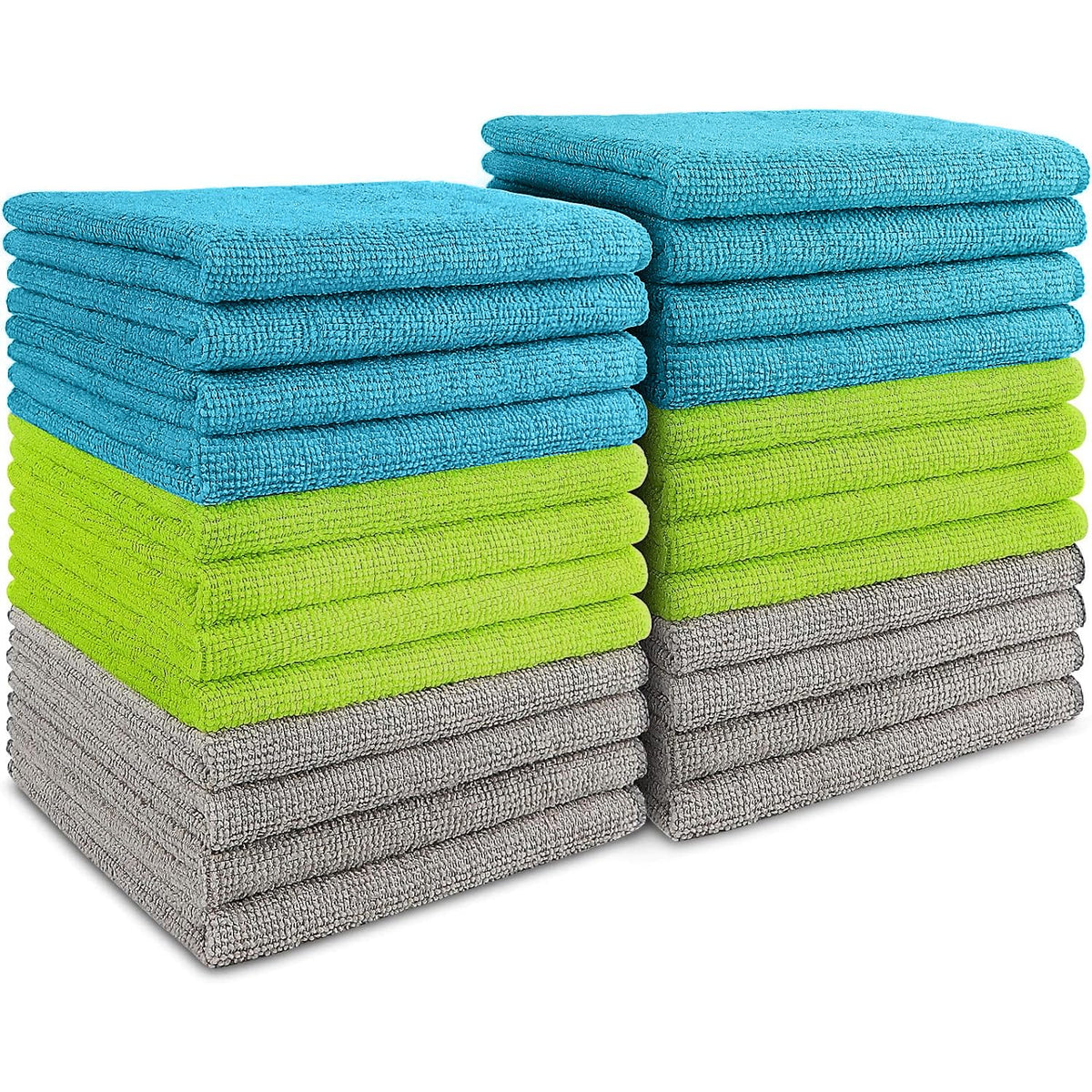 AIDEA Microfiber Cleaning Cloth-50PK, Microfiber Towels for Cars 12"x12"