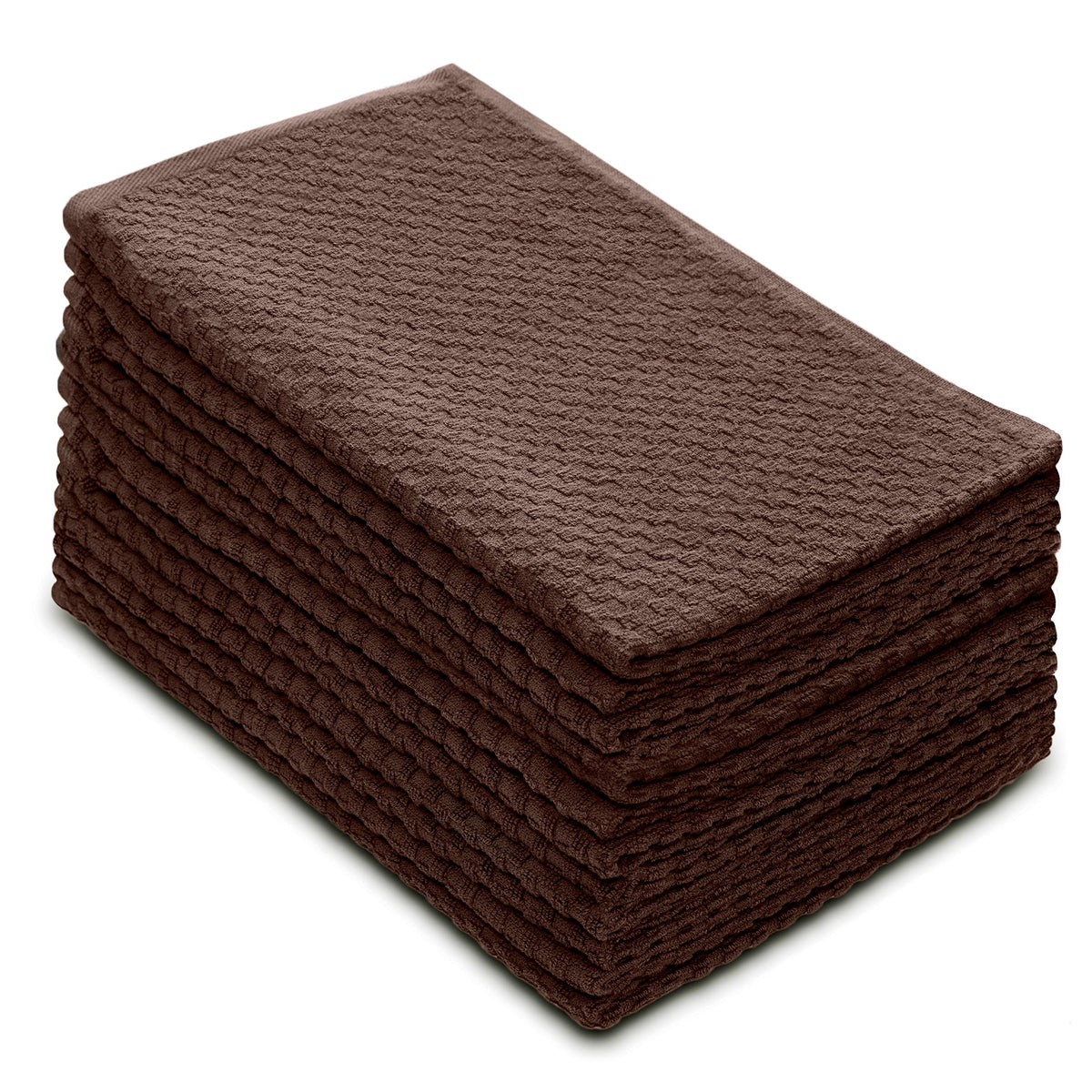 COTTON CRAFT Amazing Kitchen Towel - 12 Pack 100% Cotton Waffle Terry Towel