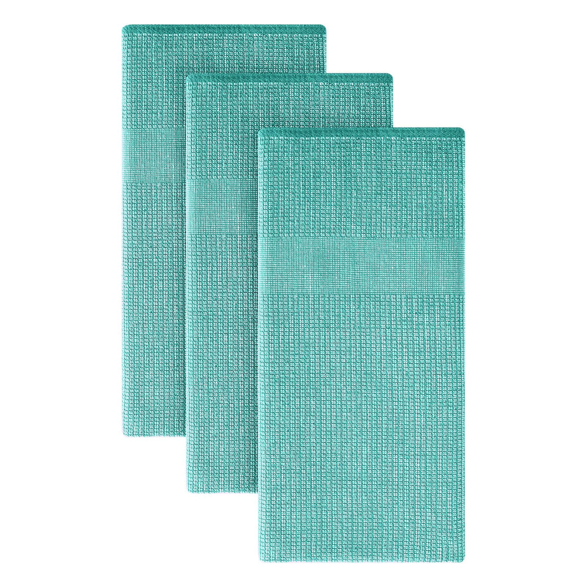 Homaxy 380 GSM Cotton Premium Kitchen Towels 6 Pack, 18"x 28", Khaki
