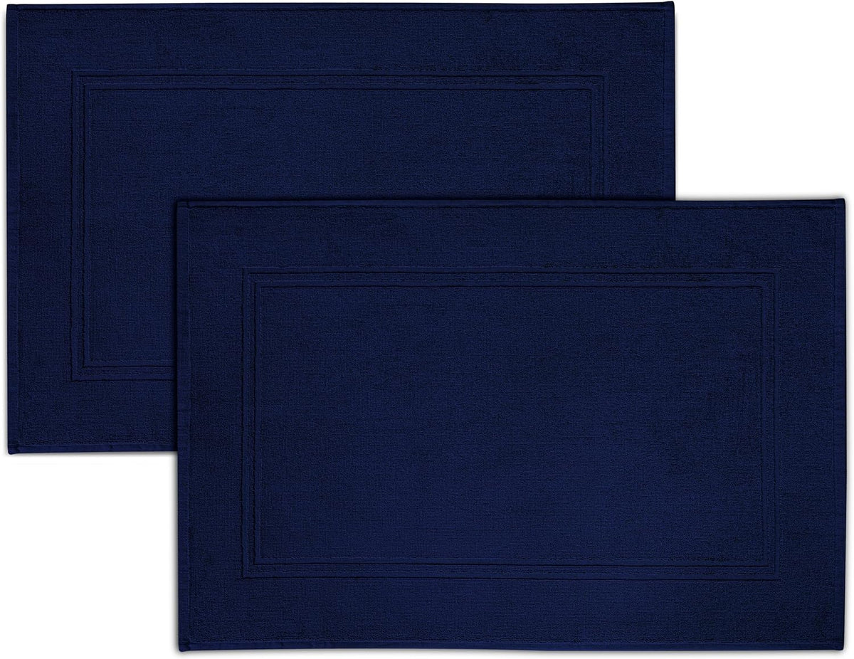 Tens Towels 2 Piece Bath Mats 20 x 32 Inches, Dark Grey