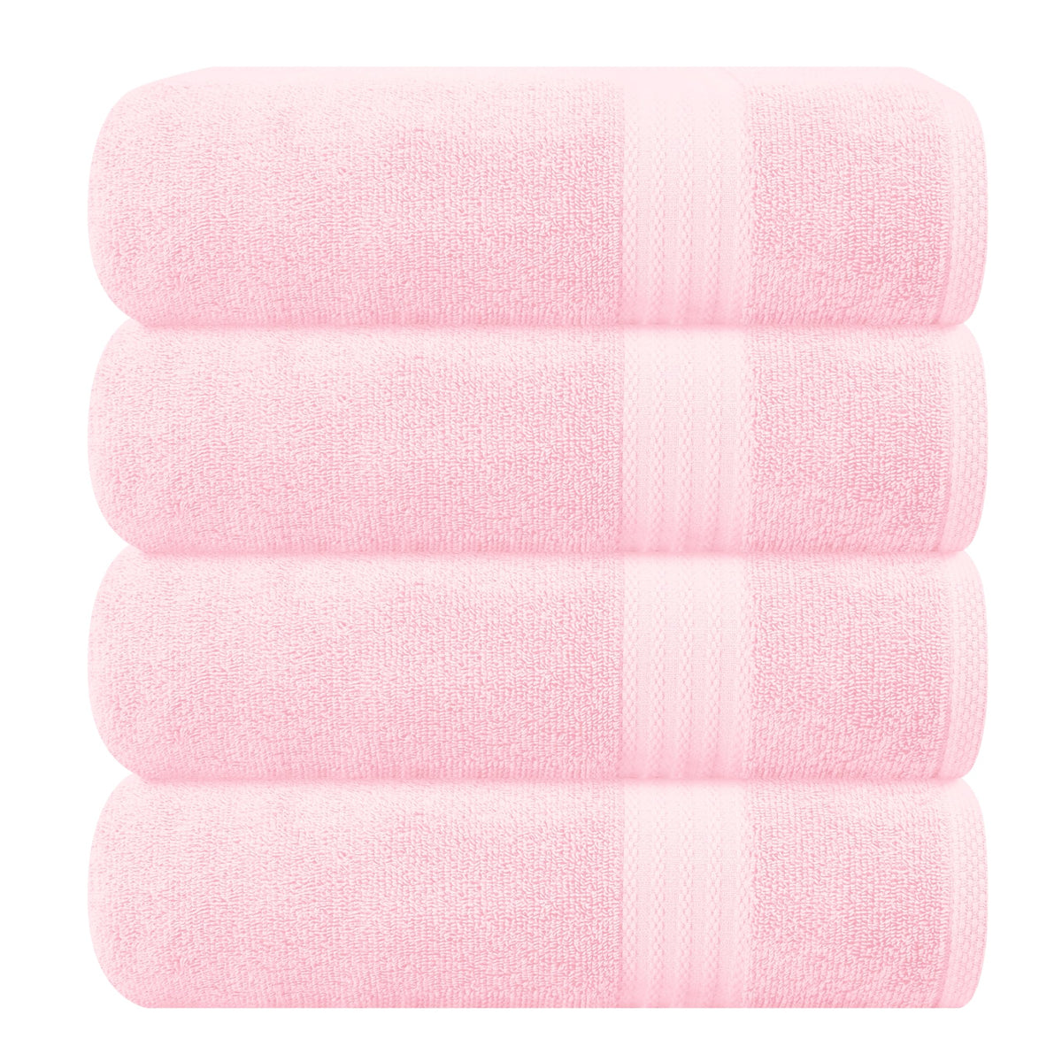 GLAMBURG Ultra Soft 8-Piece Towel Set - 100% Pure Ringspun Cotton, Contains 2 Oversized Bath Towels 27x54, 2 Hand Towels 16x28, 4 Wash Cloths 13x13 - Ideal for Everyday use, Hotel & Spa - Black