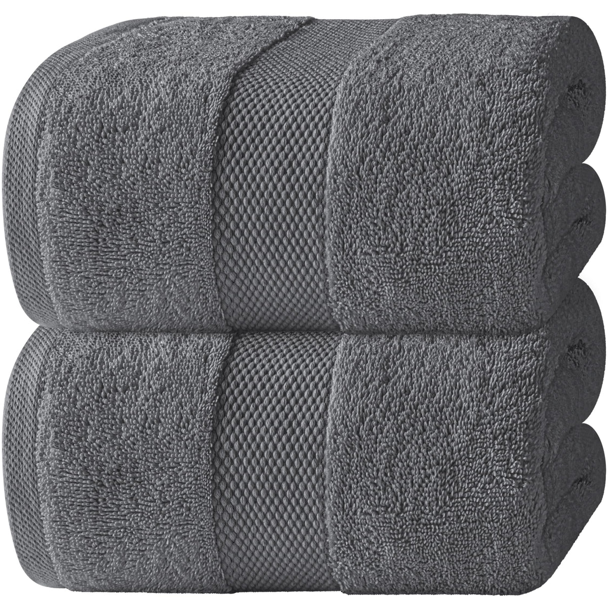 White Classic Luxury Bath Sheets Towels for Adults Extra Large 35x70 Inch - 700 GSM Turkish Cotton, Highly Absorbent | Hotel Collection | 2 Pack