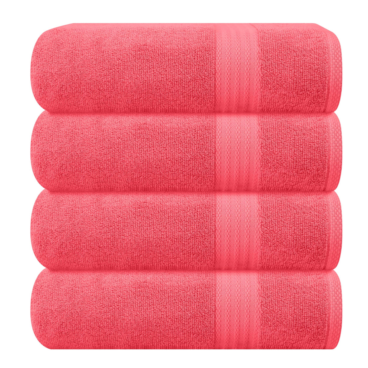 GLAMBURG Ultra Soft 8-Piece Towel Set - 100% Pure Ringspun Cotton, Contains 2 Oversized Bath Towels 27x54, 2 Hand Towels 16x28, 4 Wash Cloths 13x13 - Ideal for Everyday use, Hotel & Spa - Black