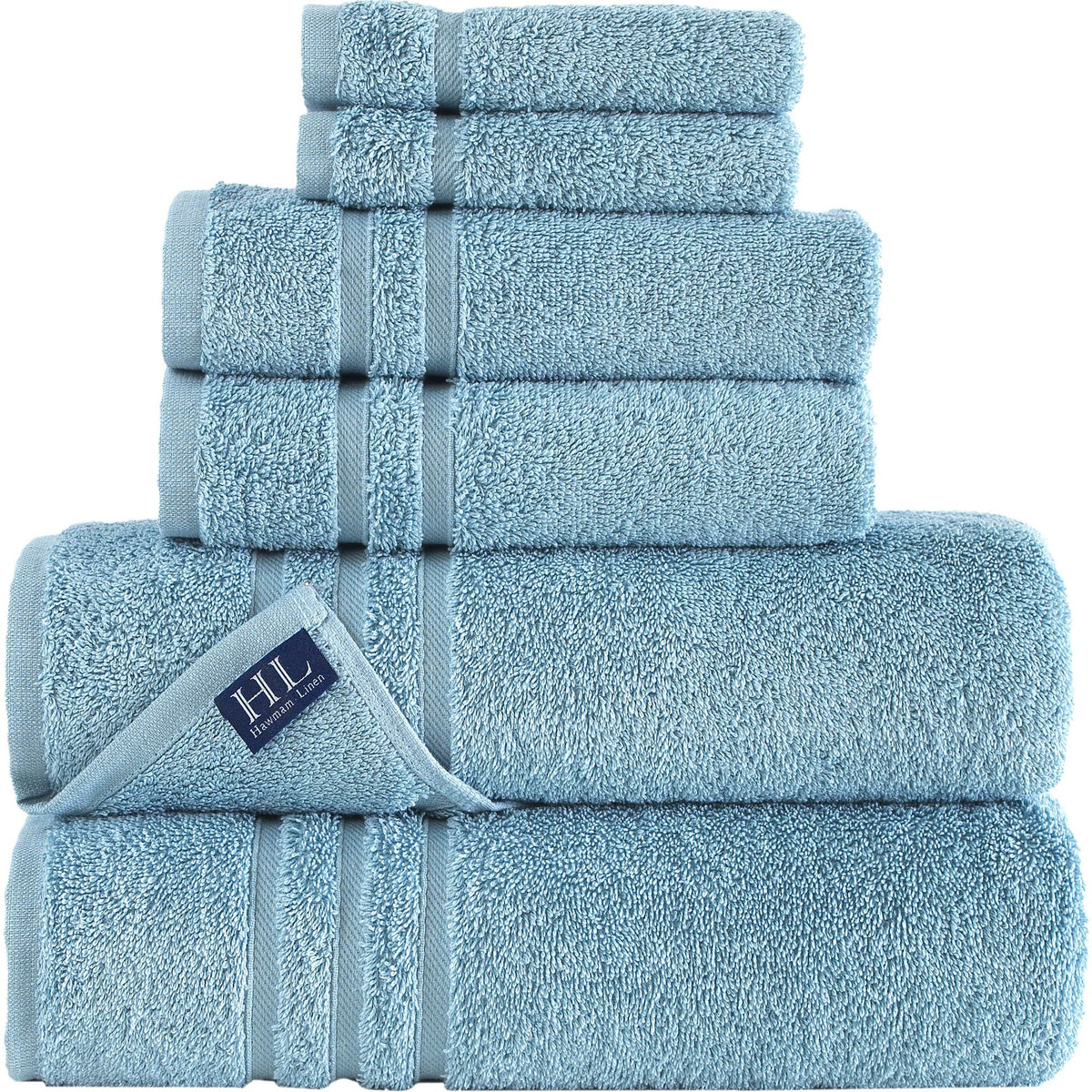 Hawmam Linen White Bath Towels 4 Pack 27 x 54 Inches 100% Turkish Cotton Soft Lightweight and Highly Absorbent Quick Drying Towels, Premium Quality Perfect for Daily Use