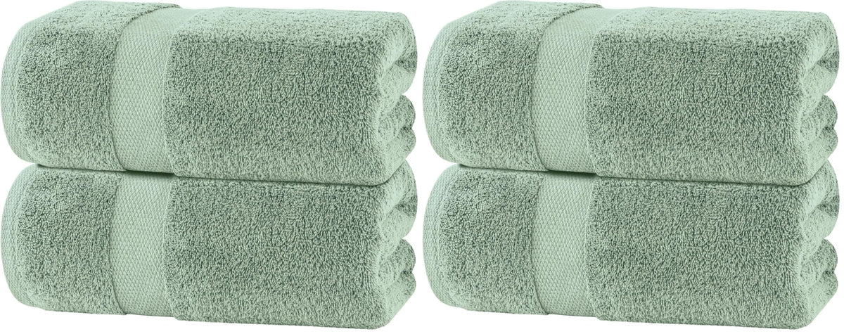 Bath Sheet Towels - 650 GSM Cotton Luxury Bath Towels Extra Large 35x70 | Highly Absorbent and Quick Dry | Hotel Quality Extra Large Bath Towels Oversized, White, 2 Pack