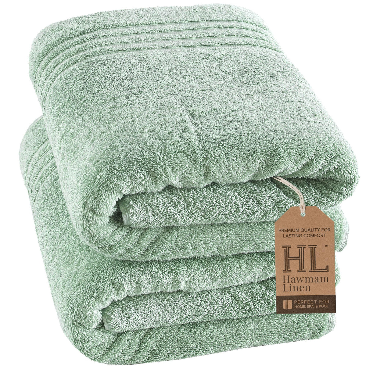 Hawmam Linen White Bath Towels 4 Pack 27 x 54 Inches 100% Turkish Cotton Soft Lightweight and Highly Absorbent Quick Drying Towels, Premium Quality Perfect for Daily Use