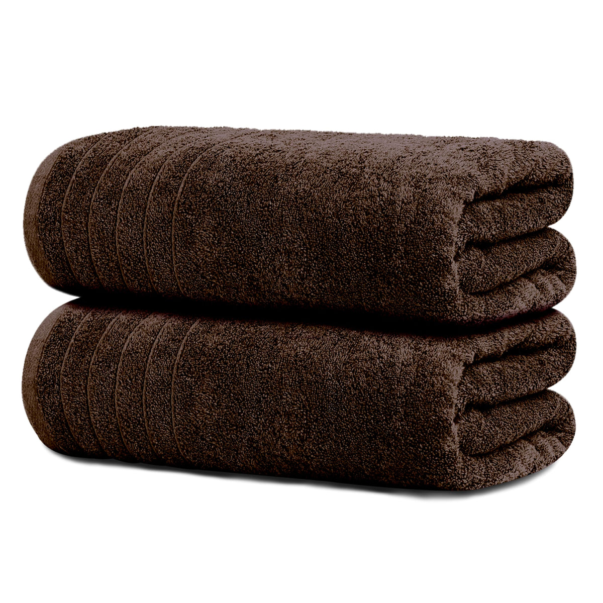 Tens Towels 2 Piece Extra Large Bath Sheets 35 x 70 Inches, Beige