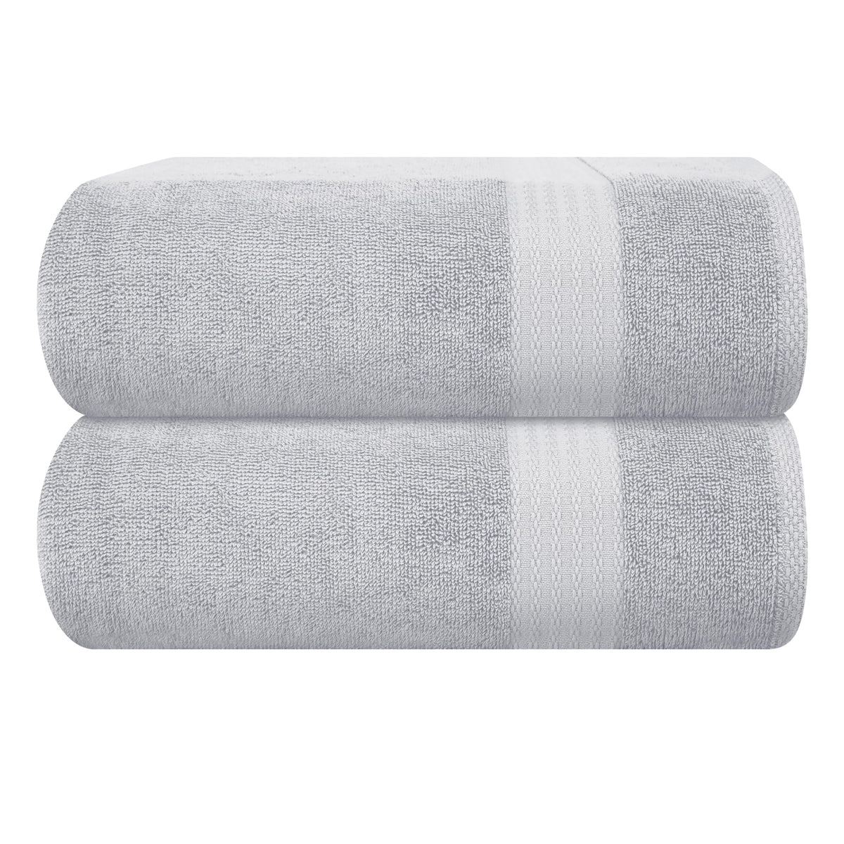 GLAMBURG Ultra Soft 8-Piece Towel Set - 100% Pure Ringspun Cotton, Contains 2 Oversized Bath Towels 27x54, 2 Hand Towels 16x28, 4 Wash Cloths 13x13 - Ideal for Everyday use, Hotel & Spa - Black