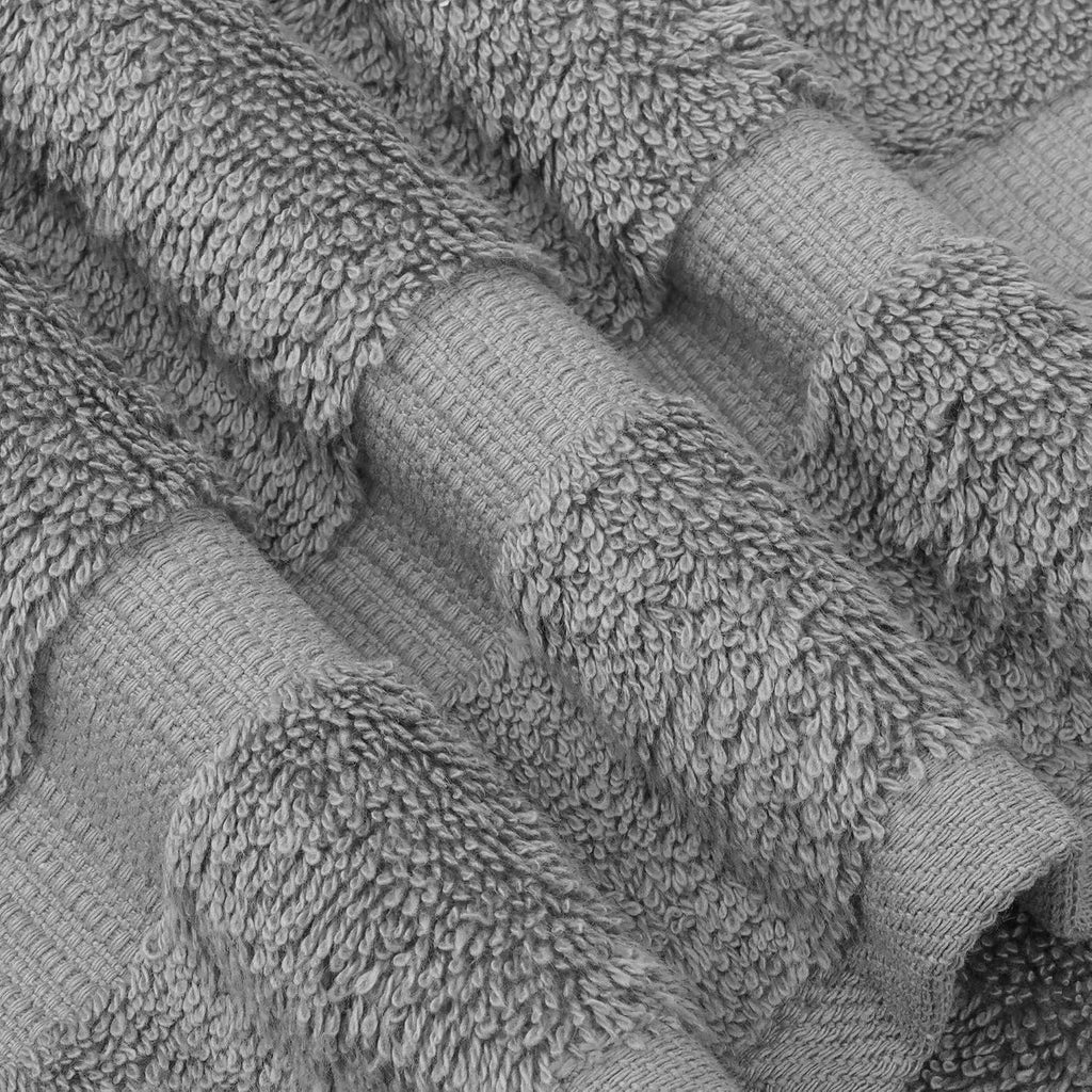 Chakir Turkish Linens 100% Cotton 4-Pack Bath Towels 27x54, Gray