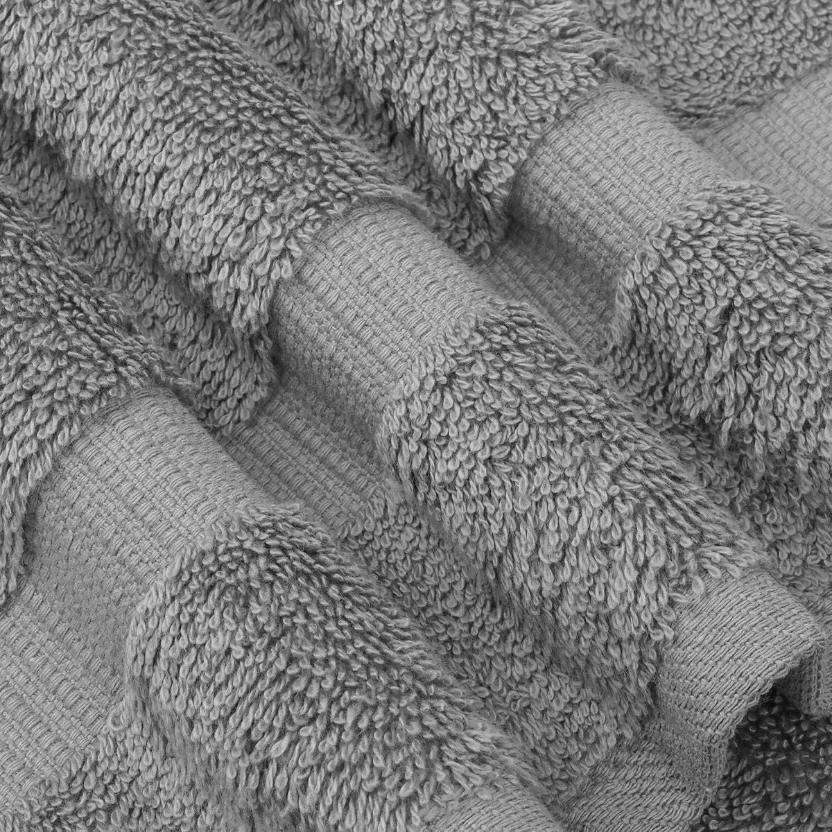 Chakir Turkish Linens 100% Cotton 4-Pack Bath Towels 27x54, Gray