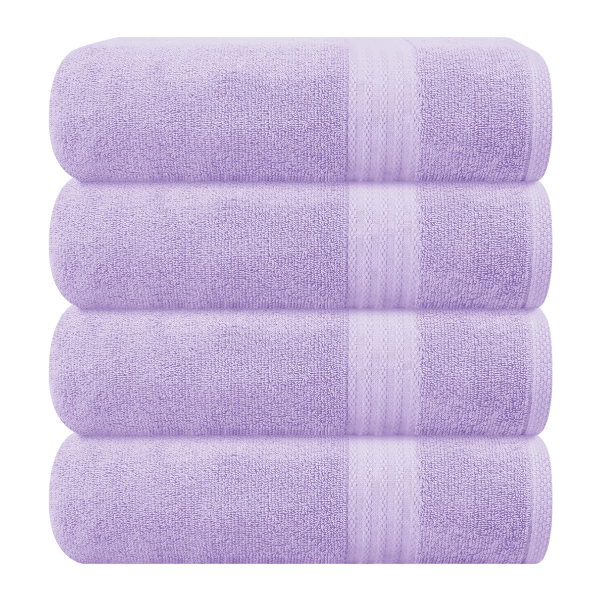 GLAMBURG Ultra Soft 8-Piece Towel Set - 100% Pure Ringspun Cotton, Contains 2 Oversized Bath Towels 27x54, 2 Hand Towels 16x28, 4 Wash Cloths 13x13 - Ideal for Everyday use, Hotel & Spa - Black