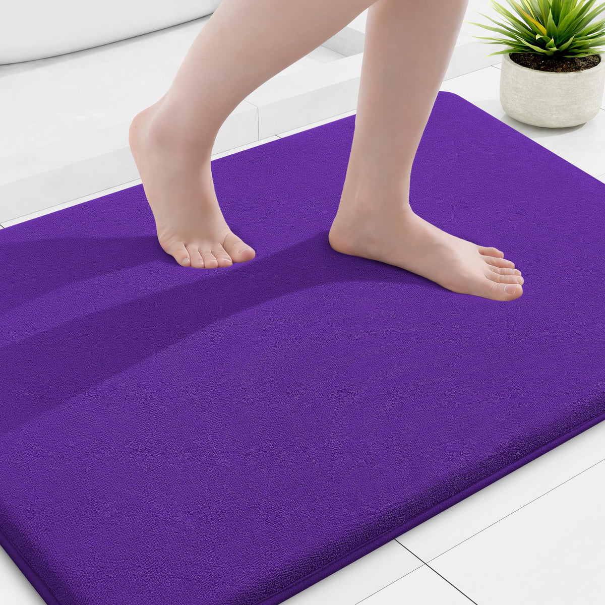 Smiry Memory Foam Bath Mat 30x20, Extra Soft and Absorbent Bathroom Rugs