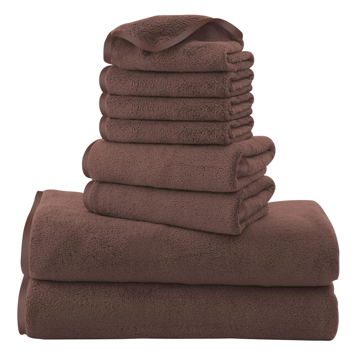 Cosy Family Microfiber 4 Pack Bath Towel Set, Lightweight and Quick Drying, Ultra Soft Highly Absorbent Towels for Bathroom, Gym, Hotel, Beach and Spa (White)