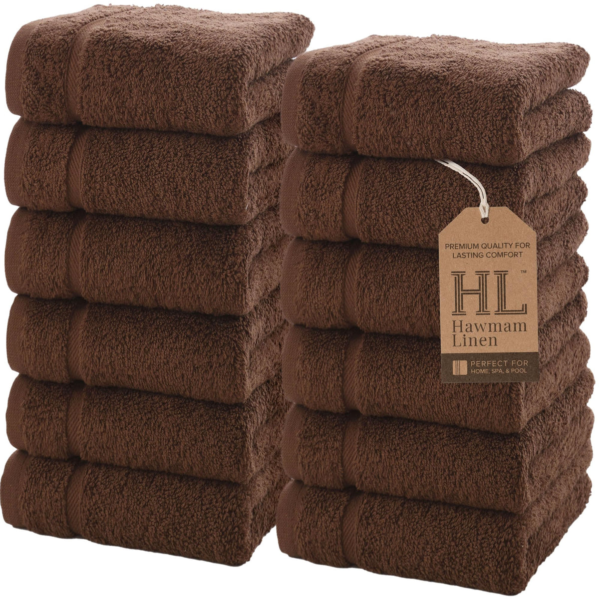 Hawmam Linen White Bath Towels 4 Pack 27 x 54 Inches 100% Turkish Cotton Soft Lightweight and Highly Absorbent Quick Drying Towels, Premium Quality Perfect for Daily Use
