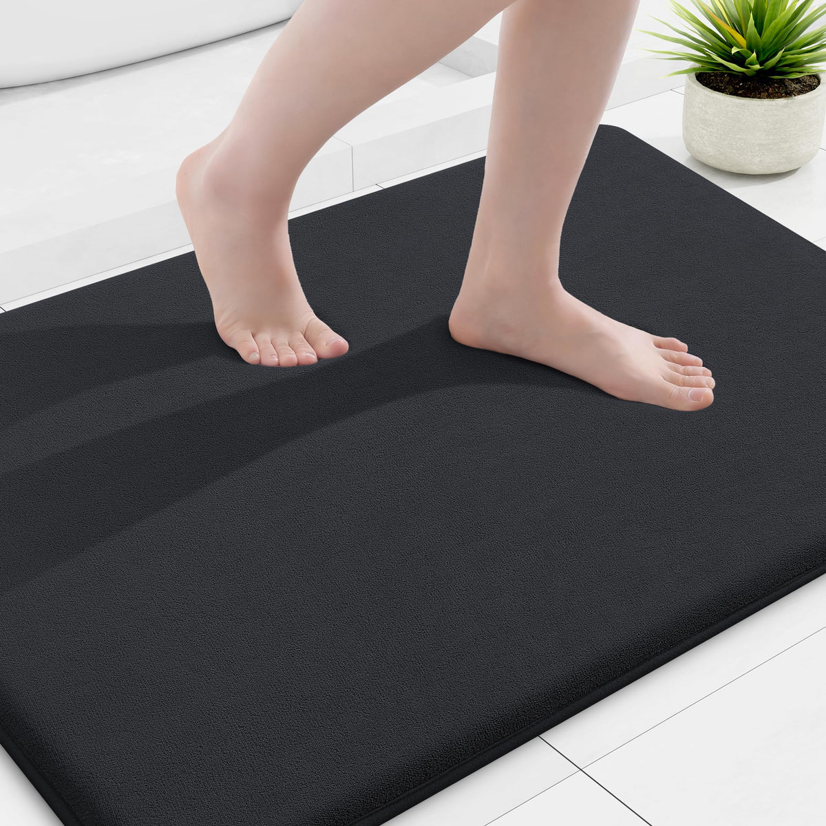 Smiry Memory Foam Bath Mat 30x20, Extra Soft and Absorbent Bathroom Rugs