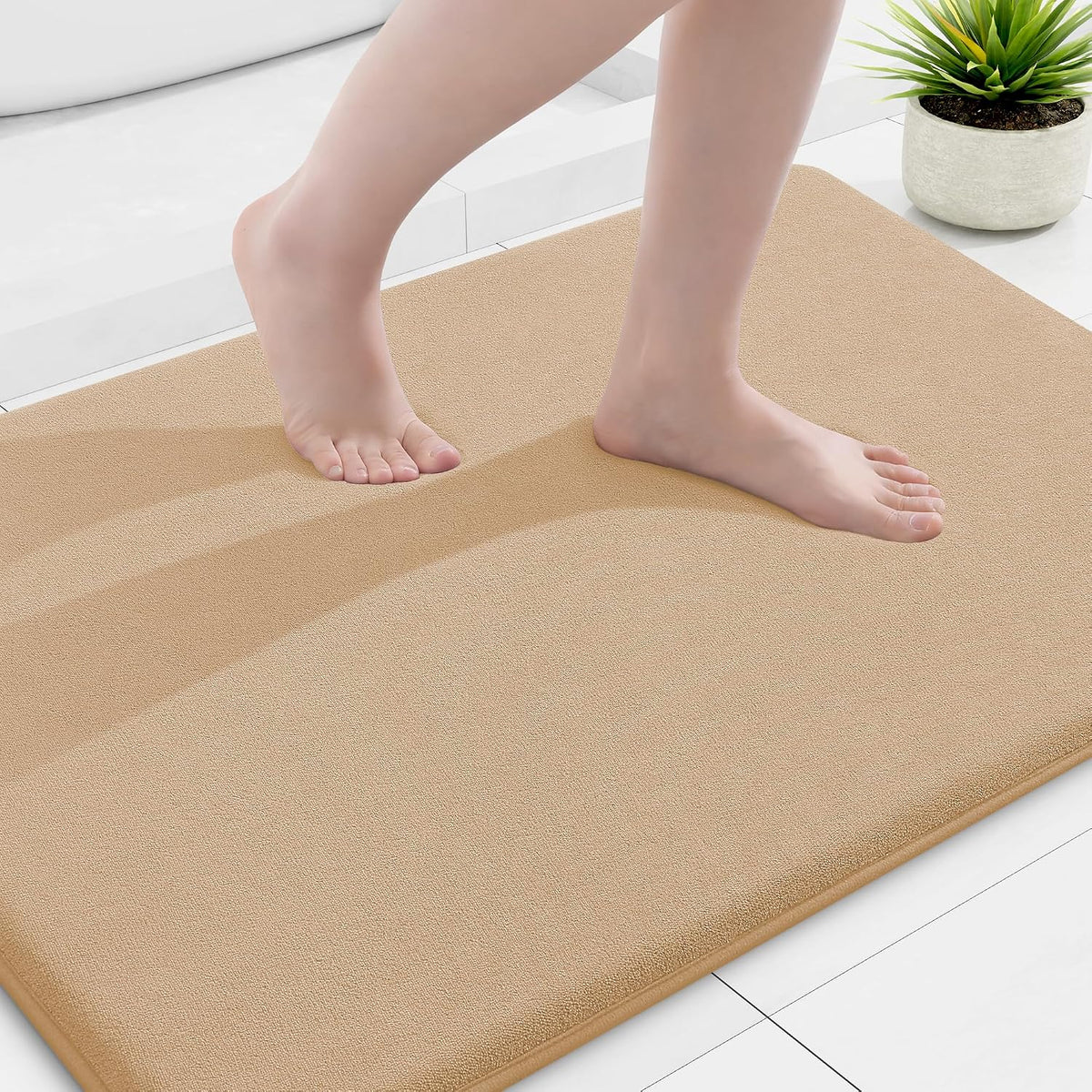 Smiry Memory Foam Bath Mat 30x20, Extra Soft and Absorbent Bathroom Rugs