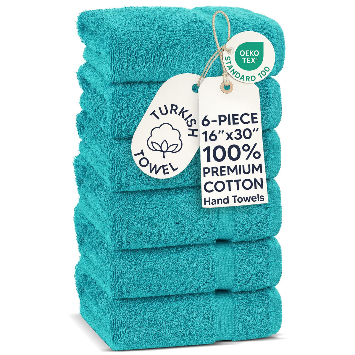 Chakir Turkish Linens 100% Cotton 4-Pack Bath Towels 27x54, Gray