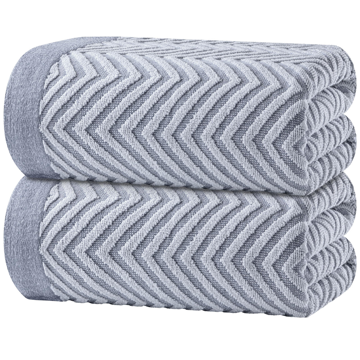 White Classic Beach Towels Oversized Cabana Stripe Cotton Bath Towel Large - Luxury Plush Thick Hotel Swim Pool Towels for Adults Super Absorbent Quick Dry - 35x70 Beige [2 Pack]