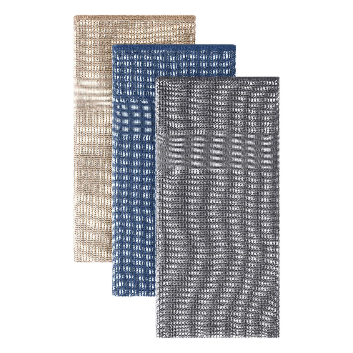 Homaxy 380 GSM Cotton Premium Kitchen Towels 6 Pack, 18"x 28", Khaki