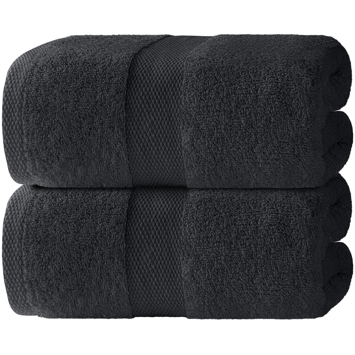 Wealuxe White Bath Towels Set of 4 — 27 x 54 Inch, 100% Ring Spun Cotton 650GSM, Extra Absorbent, Soft White Towels for Bathroom, Shower, Hotel, Spa