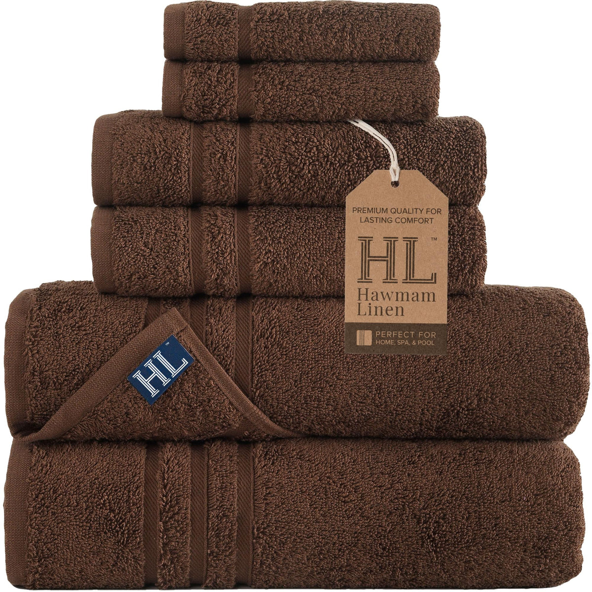 Hawmam Linen White Bath Towels 4 Pack 27 x 54 Inches 100% Turkish Cotton Soft Lightweight and Highly Absorbent Quick Drying Towels, Premium Quality Perfect for Daily Use