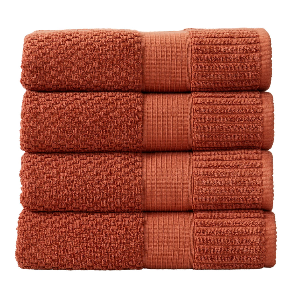 NY Loft 100% Cotton 6-Piece Bath Towel Set | Pink | Oeko-TEX | Quick-Dry